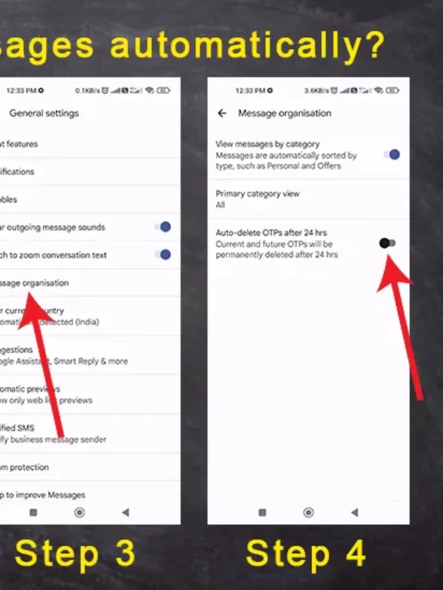 How to delete OTP messages automatically